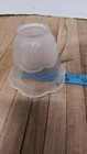 Vintage Frosted Floral Ribbed Bell Shaped Glass Lamp Light Shade Fixture 007