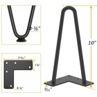 Hairpin Furniture Legs 10 Inch 3 8  Solid Metal Steel Firm Welding Home Diy F   