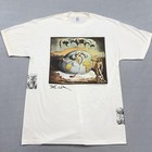 Vintage Salvador Dali Shirt Mens Large White All Over Rare Test Print 90s Usa