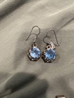 Stunning Vintage Taxco Sterling Silver Set With Brilliant Blue Gemstones