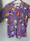 Nurses 2 Pocket Halloween Scrubs 1 Sm Top  1 Med Top  1 Med Long Sleeve Jacket