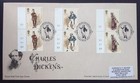 Gb 2012 Charles Dickens Set In X2 Cylinder Blocks   Margins On First Day Covers