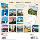 World s Greatest Lighthouses 2027 12x24   hanging  Wall Calendar   Plastic-free