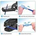 500x Insulated Female Male Spade Terminal Crimp Quick Disconnect Wire Connectors