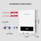 Mizudo 6 3 Gpm Electric Tankless Water Heater 27kw Instant Hot For Whole House