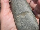 Ancient Stone Carved Human Effigies   Prehistoric Lithic Arrowhead Tools Lot