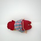 Vtg  Hillbilly Hobo Pixie Elf Knee Hugger Doll Dwarf Red Hat Pants 6 
