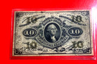 1863 10 Cent United States Fractional Cival War Currency Bank Note Bb07