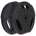 Signature Fitness Standard 10 Pound Coded Olympic Weight Plate  Black  set Of 2 