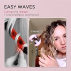 Curling Iron Hair Crimper Waver -  Rovy Beach Waves Curling Wand  Ionic Deep Wav