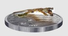2017 Canada  20 Proof Fine Silver  999 Coin-leaping Cougar In 3d Coin Only