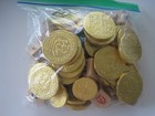 Dreidels W  Plastic Coin Game Lot Used