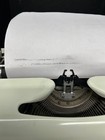 Vtg C1955 Underwood Deluxe Quiet Tab Black   White Portable Typewriter W case