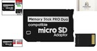 Versatile Memory Stick Adapter For Psp  Micro Sd To Pro Duo  128gb Capacity