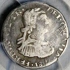 1812 Pcgs F 12 Mexico 1 Real War Independence Zacatecas Coin Pop 1 3  26070305c 