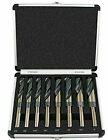 8 Pcs Jumbo Silver And Deming Industrial Cobalt Drill Bit Set 1 2  Reduced Shank