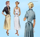 1940s Vintage Mccall Sewing Pattern 7581 Misses New Look Sun Dress Size 30 Bust