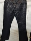 Rvt Jeans Women s Reptile Crocodile Print Dark Blue Stretch Denim Indigo New