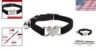 Cat Collar Adjustable Black Velvet Heart Bling Breakaway Bell Pet Kitten