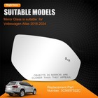Right Side Mirror Glass For Volkswagen Atlas 2018-2024 W  Blind Spot  Heated