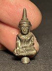 Old    beautiful Thai Buddha Amulet  Phra Yod Thong Ayutthaya  Good Luck