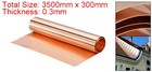 Copper Sheet Roll Pure Copper Flashing Strip Metal Foil Plate 3500x300x0 3mm