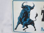 Vintage Schlitz Malt Liquor Lookout For The Bull Metal Sign Beer License Plate