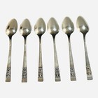 Vintage Oneida Coronation Set Of 6 Teaspoons Community Silverplate  Free Ship