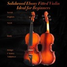 4 4 Violin Cvn-300 Full Size Fiddle Set Solidwood Hard Case Rosin Bow Stringed 