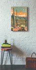 Saguaro Cactus Pop Art Print posyrt Canvas satin Photo Paper T32