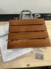 Dreamline 12-7 8 In X 15 In Teak Wood Folding Shower Seat Shst-01-tk