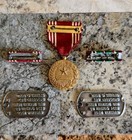 Ww2 Dog Tag Group Named To Pvt Albert O Borm 331st Aaa Searchlight Battalion