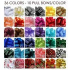 5   Pull Bows Gift Wrapping  Basket  Wreath  Party  Wedding Decorations- 10 set