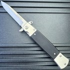 8 5  Military Silver Spring Assisted Open Folding Pocket Knife G10 Handle Blade