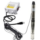 4   Deep Well Submersible Pump 1hp 276  33gpm 110v Stainless Steel W control Box
