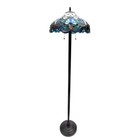Chloe Lighting Lydia Tiffany-style 2 Light Victorian Floor Lamp 17  Shade