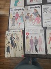 Huge Lot Vintage Sewing Patterns Simplicity  Mccalls Various Sizes Large Sizes