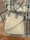 Vintage Van Cort Plaid Wool Blend Sherpa Lined Shirt Jacket Mens Medium Taiwan