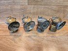 Lot Of 4 Antique Auto-lite Carbide Mining Lamps Universal Lamp Co Brass Miner
