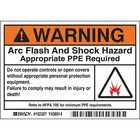 Brady 102307 Arc Flash Protection Label  Pk100   102307