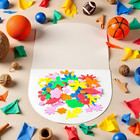 100-piece Reusable Foam Stickers Set - Assorted Flower Shapes  1 1 Inch 