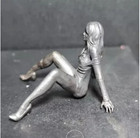 Black Solid Bronze Sexytemptation Girl Collectable Art Antique Body Statue Decor