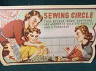 C1940 s Advertising Sewing Needle Book  sewing Circle  With Needles And Threader