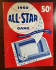 1950 All Star Game Program Jackie Robinson Joe Dimaggio Plus American League Mag