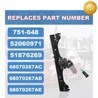 Yiuiy Front Left Window Regulator Motor Fiat 500 1 4l 12-19 Driver Side 751-648