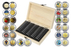          Canada Toonie Rare  2 Dollar Full 26-coin Set  Wood Case Gift Box 2017-2025