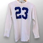 Vintage Lowe   Campbell Blue And White Field Worn Durene Jersey  23 Size 38