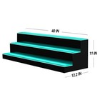 40 Inch Led Detachable 3 Tier Liquor Bottle Display Shelf Waterproof Bar Shelves
