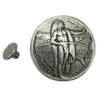 4 Pack Oregon Trail Half Dollar Screw Back Conchos - 1 1 8 