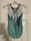 Gk Elite Gymnastics Leotard Adult Medium Glitter Cove Tank    4 For Iv   on Back